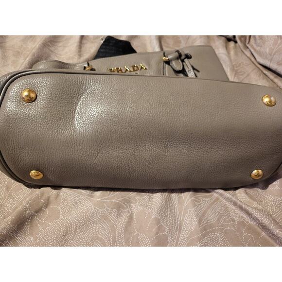 Prada Gray Leather Bag - Picture 7 of 8